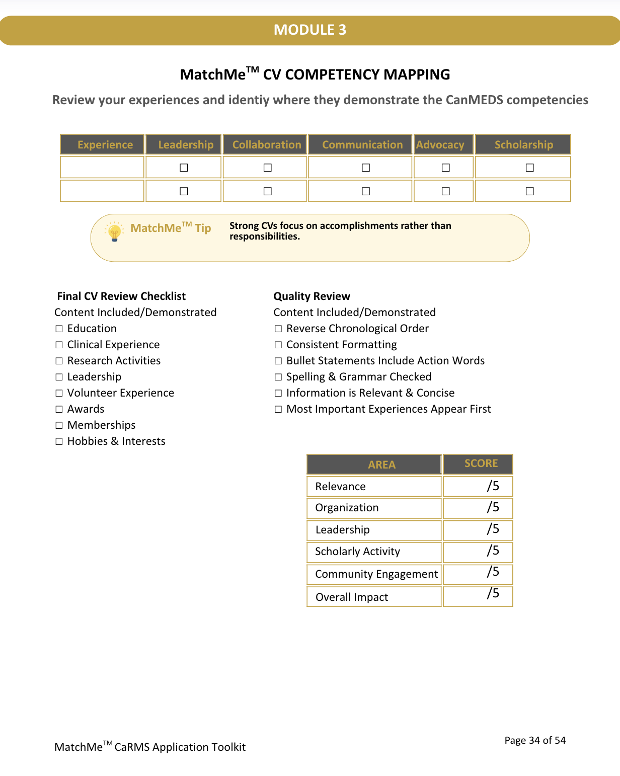 MatchMe Residency Application Toolkit - Image 4
